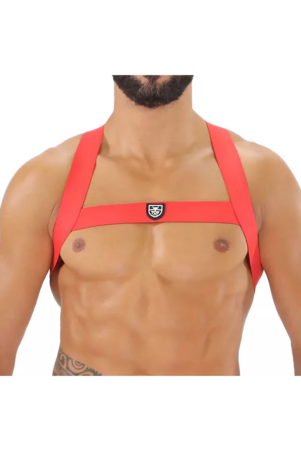 Fetish Elastic harness Red