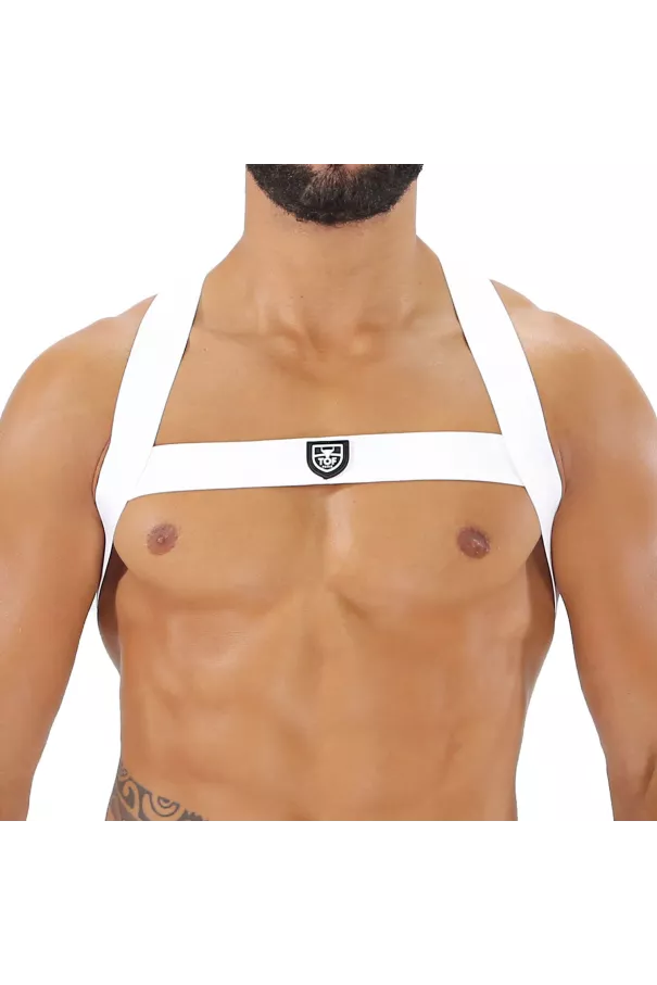 harness white with tof paris logo