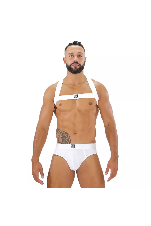 harness white and brief white