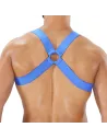 Fetish Elastic Harness Blue