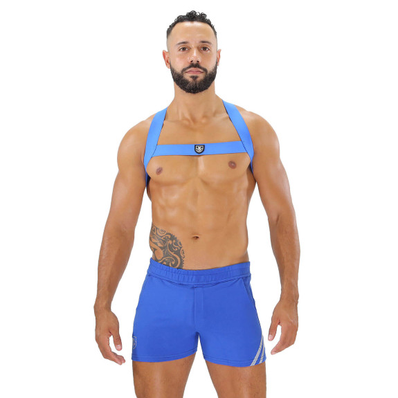 Fetish Elastic Harness Blue