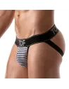 Stripes Push-up jockstraps navy-black