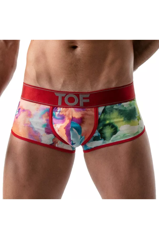 Tie Dye XL Push-up Trunks Red