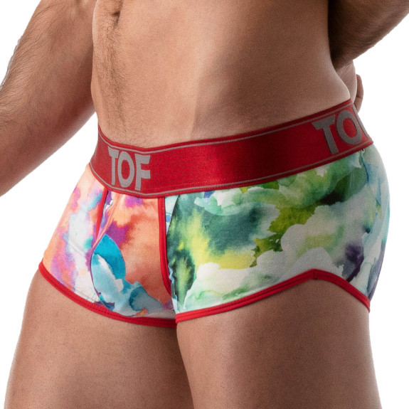 Tie Dye XL Push-up Trunks Red