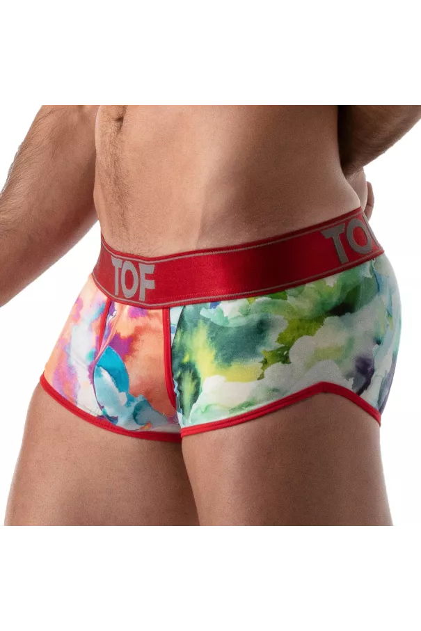Tie Dye XL Push-up Trunks Red