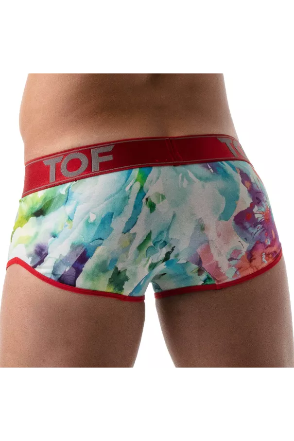 Tie Dye XL Push-up Trunks Red