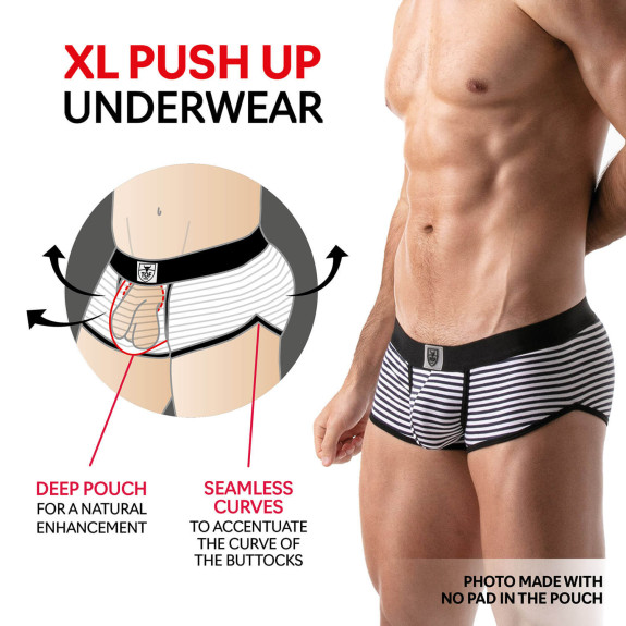 Tie Dye XL Push-up Trunks Red