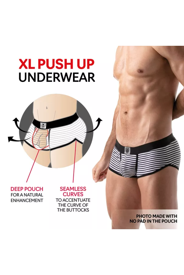 Tie Dye XL Push-up Trunks Red