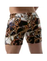 Baroque mid thigh Shorts Gold