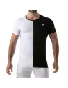 Bicolor t-shirt Black-white