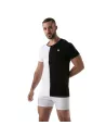 Bicolor t-shirt Black-white