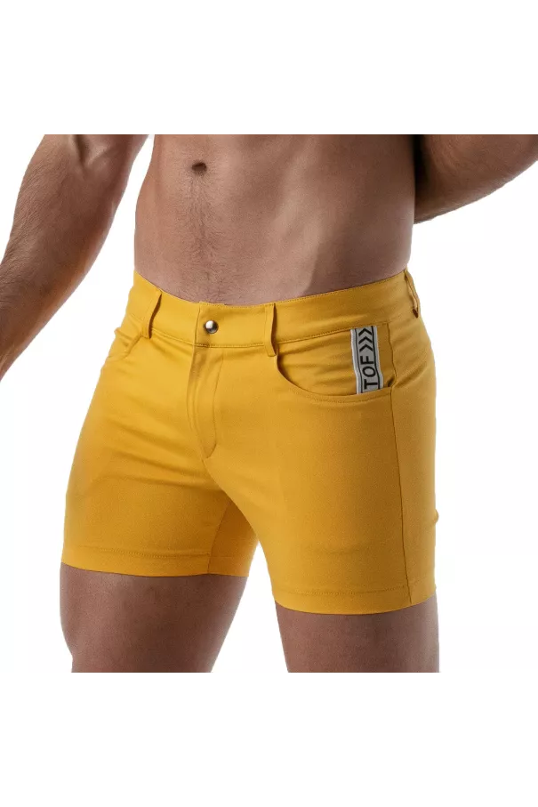 Mid-Thigh Shorts Yellow
