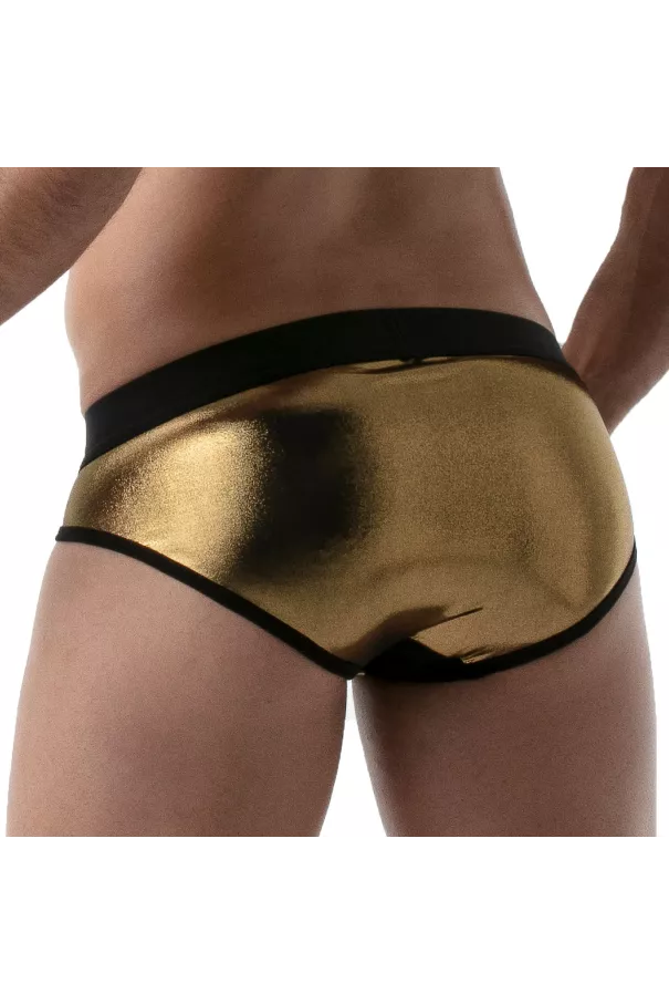 Metal Briefs Golden