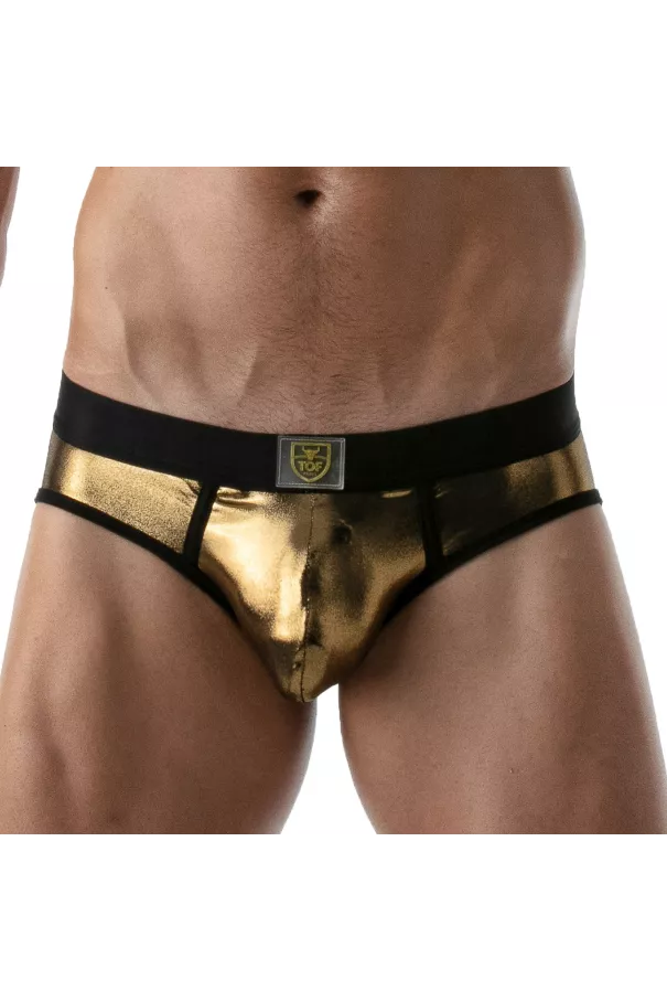 Metal Briefs Golden