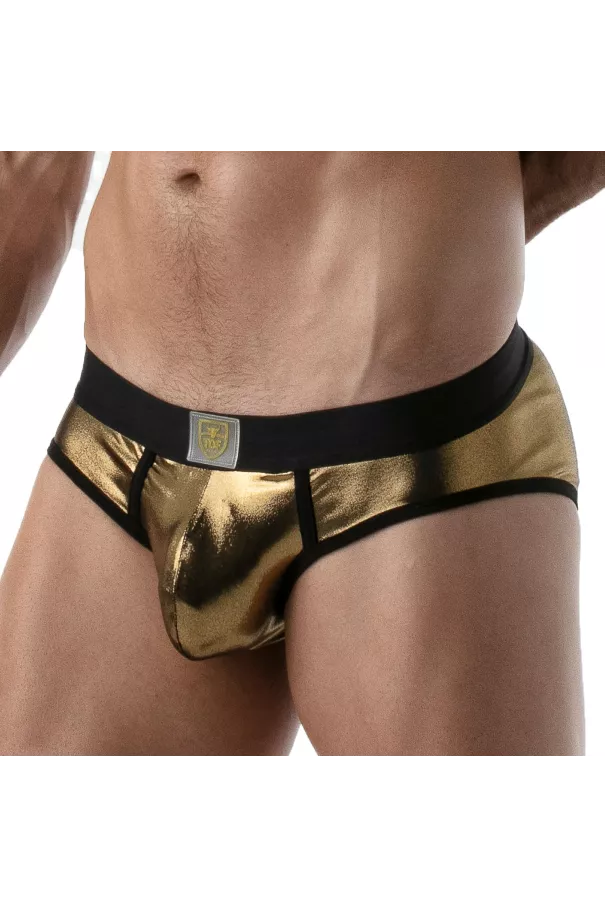 Metal Briefs Golden