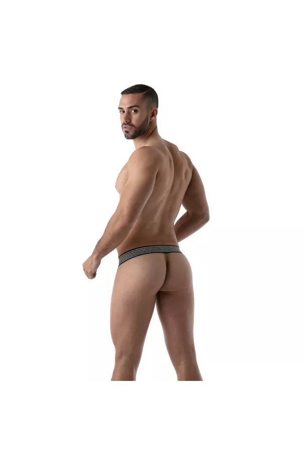 Metal Stringless Thong Silver