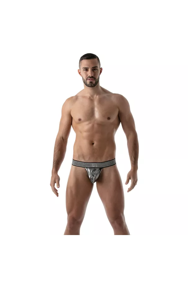 Metal Stringless Thong Silver