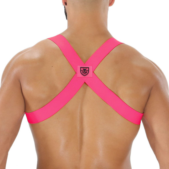 Party Boy Elastic Harness Neon Pink