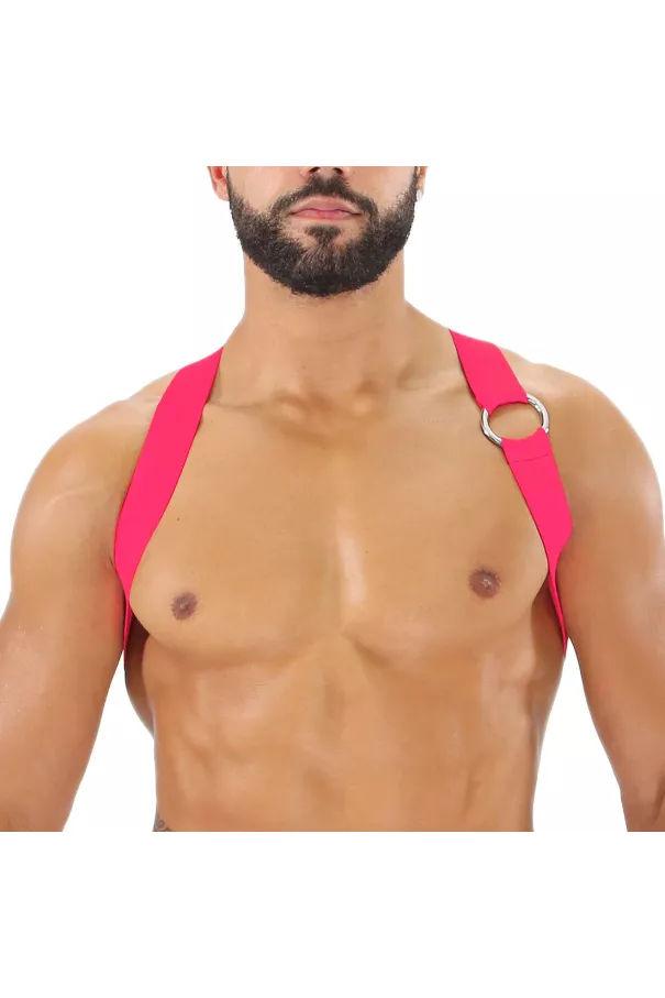 Party Boy Elastic Harness Neon Pink