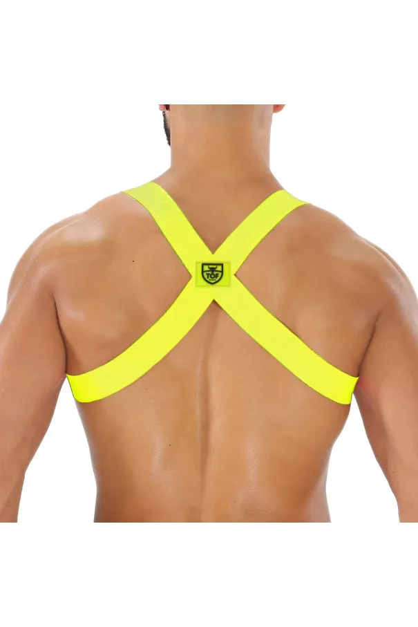 Party Boy Elastic Harness Neon Yellow
