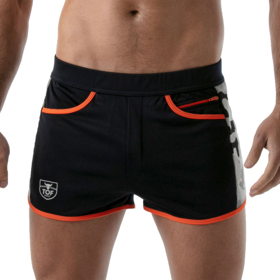 CAMO GYM SHORTS  NAVY