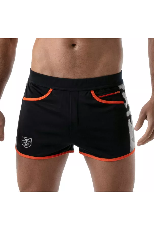 CAMO GYM SHORTS  NAVY