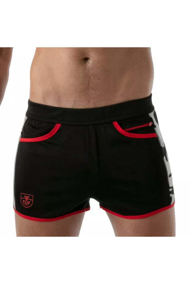 CAMO GYM SHORTS BLACK