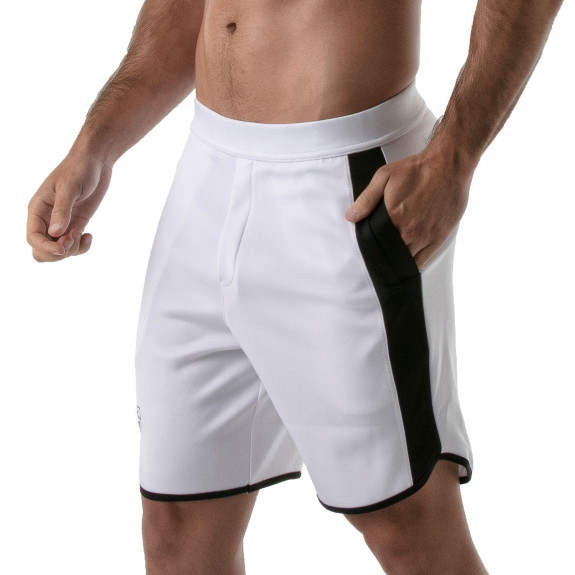 GYM LONG SHORTS WHITE