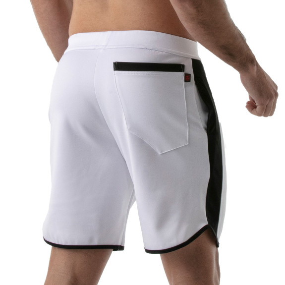 GYM LONG SHORTS WHITE