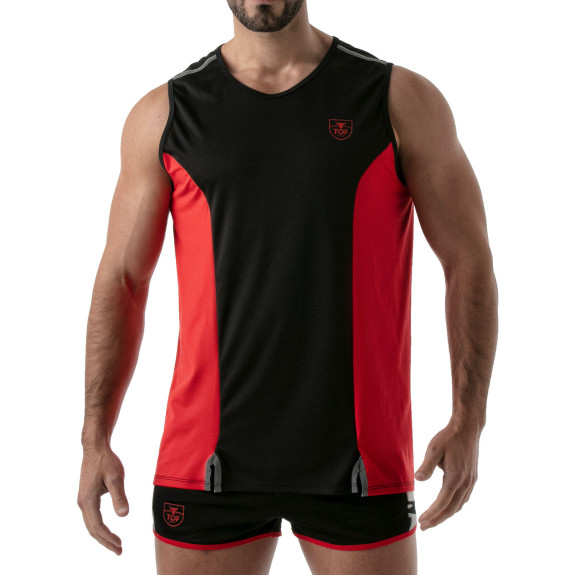 TOTAL PROTECTION TANK TOP BLACK/RED