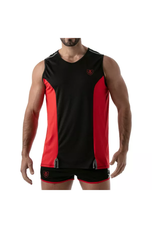 TOTAL PROTECTION TANK TOP BLACK/RED