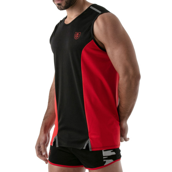 TOTAL PROTECTION TANK TOP BLACK/RED