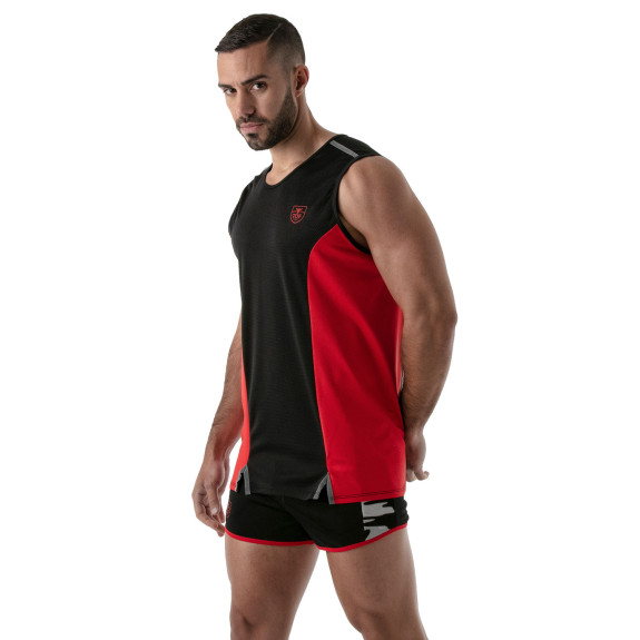 TOTAL PROTECTION TANK TOP BLACK/RED