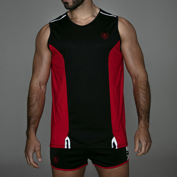 TOTAL PROTECTION TANK TOP BLACK/RED