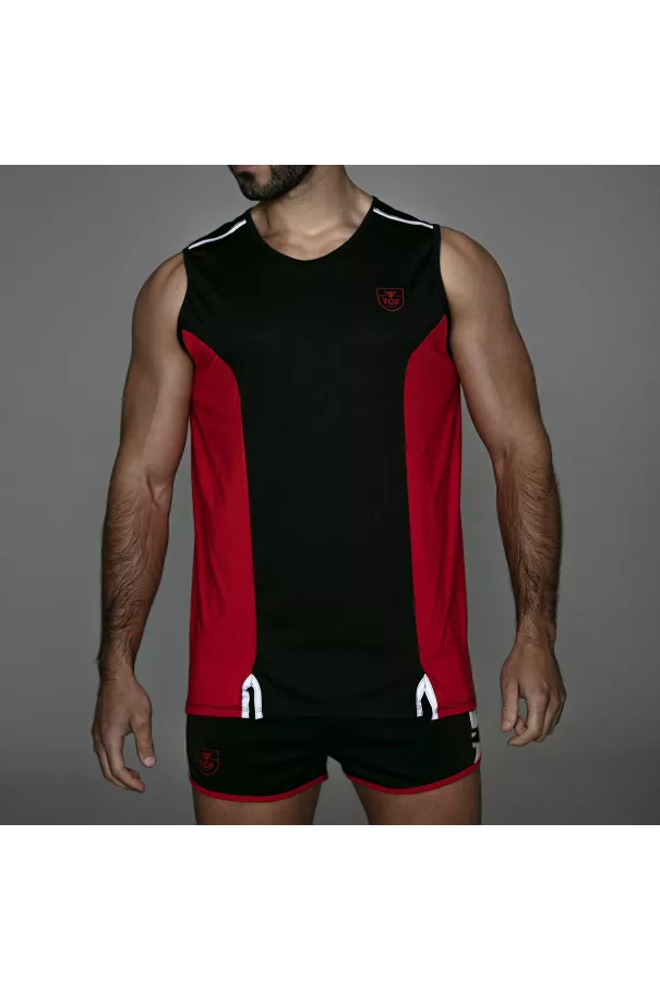 TOTAL PROTECTION TANK TOP BLACK/RED