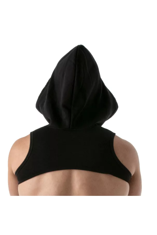 Hoodie Harness - Black - Hood - Back