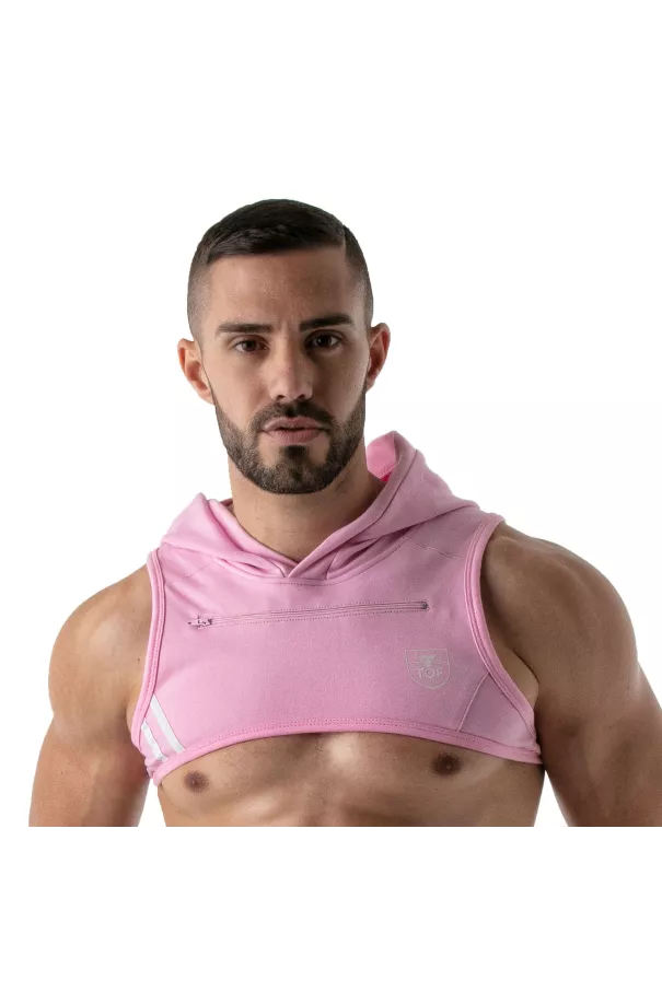 Paris Hoodie Harness Pink for men