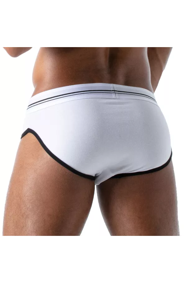 French Brief for Men White - High-Cut Style and Comfort by TOF Paris