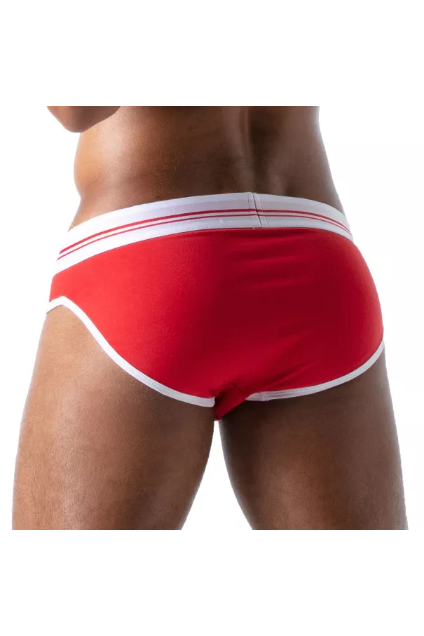 French Brief for Men Red - High-Cut Style and Comfort by TOF Paris