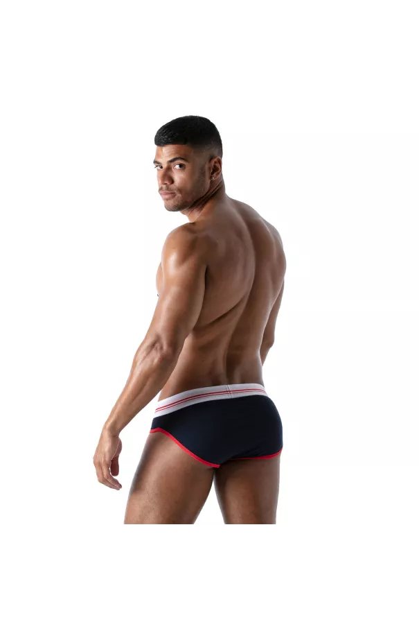 French Brief for Men Navy - High-Cut Style and Comfort by TOF Paris