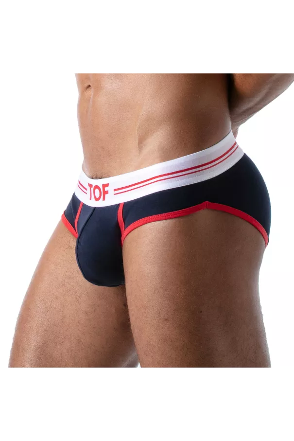 French Brief for Men Navy - High-Cut Style and Comfort by TOF Paris