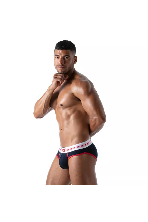 French Brief for Men Navy - High-Cut Style and Comfort by TOF Paris