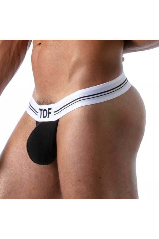 Stringless Thong for Men Black - Sexy and Comfortable by TOF Paris