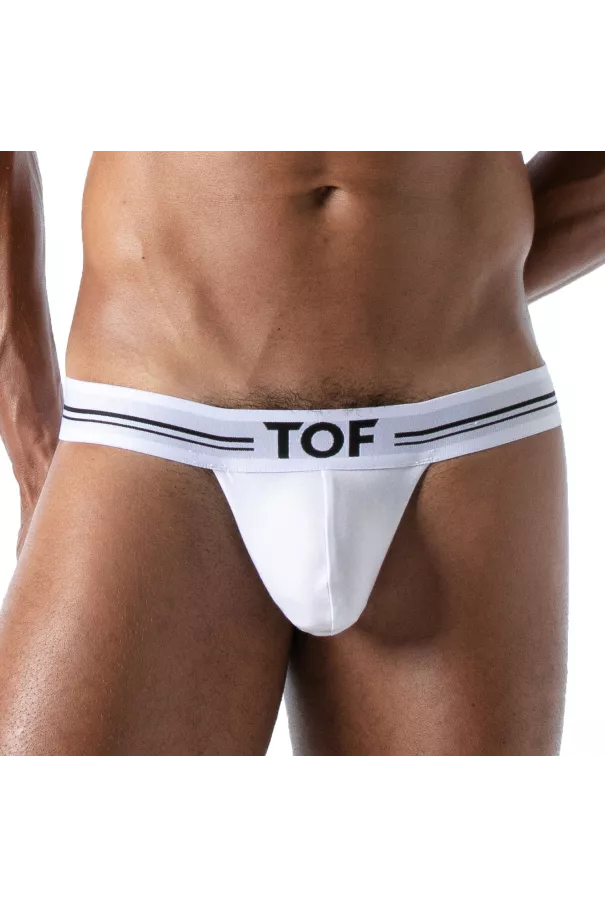 Stringless Thong for Men White - Sexy and Comfortable by TOF Paris