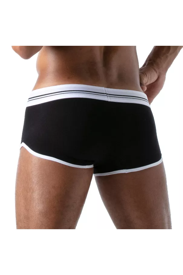 Boxer French Black - Men's Cotton Trunks and Shorties | TOF Paris