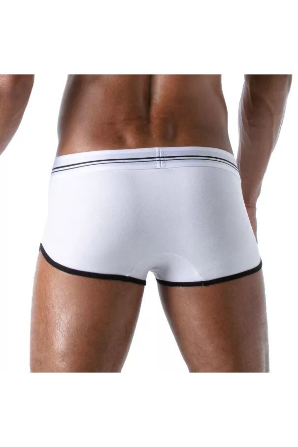 Boxer French White - Men's Cotton Trunks and Shorties | TOF Paris