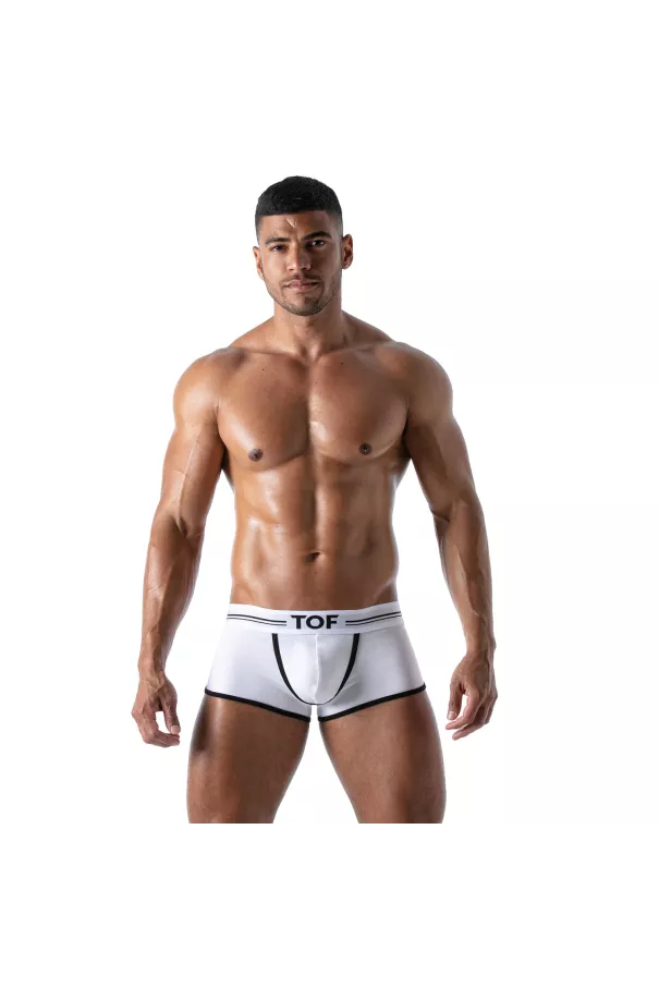 Boxer French White - Men's Cotton Trunks and Shorties | TOF Paris