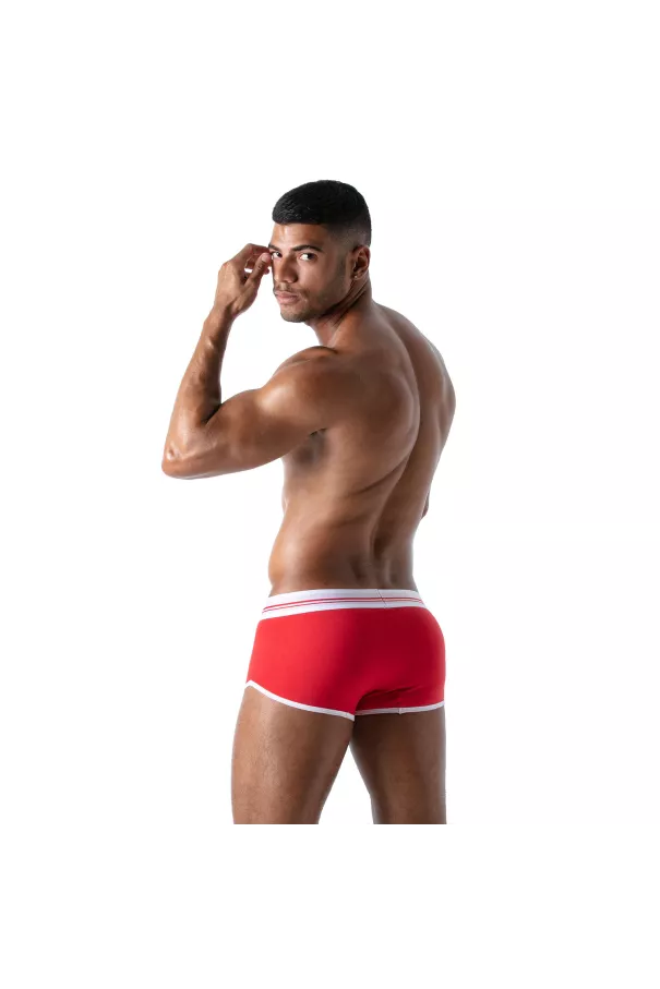 Boxer French Red - Men's Cotton Trunks and Shorties | TOF Paris