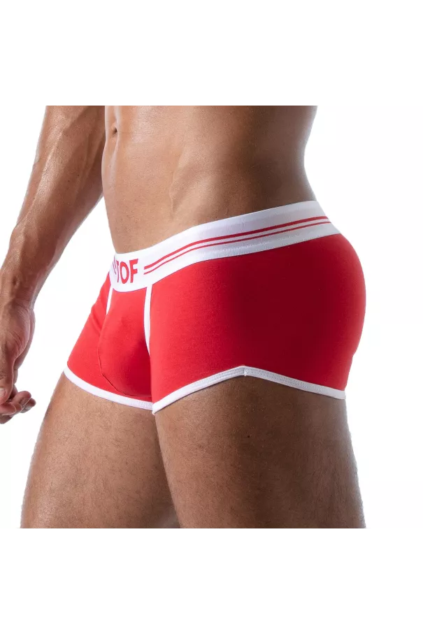 Boxer French Red - Men's Cotton Trunks and Shorties | TOF Paris