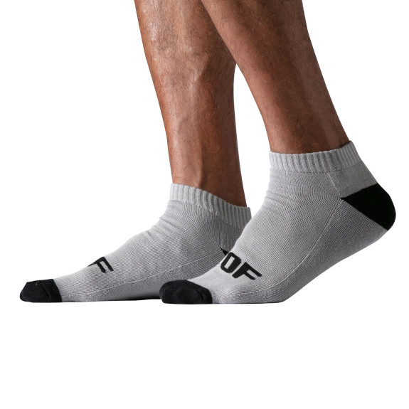 TOF Paris Men's Low-Cut Socks Grey – Comfort & Subtle Style